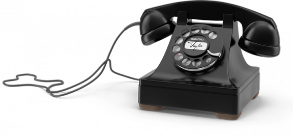 Telefono vintage come icona per contatti cantina Vaglio